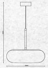 Závěsné svítidlo bílé V-TAC 40031, 40W